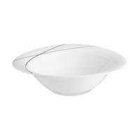 SCHÜSSEL Trio Highline weiß-grau ø 28 cm - Weiß/Grau, Keramik (27.9cm) - Seltmann Weiden