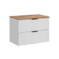 WASCHTISCHUNTERSCHRANK 80.6cm Adriel Weiß - Weiß, Holzwerkstoff (80.6/59/46cm) - Petits-meubles