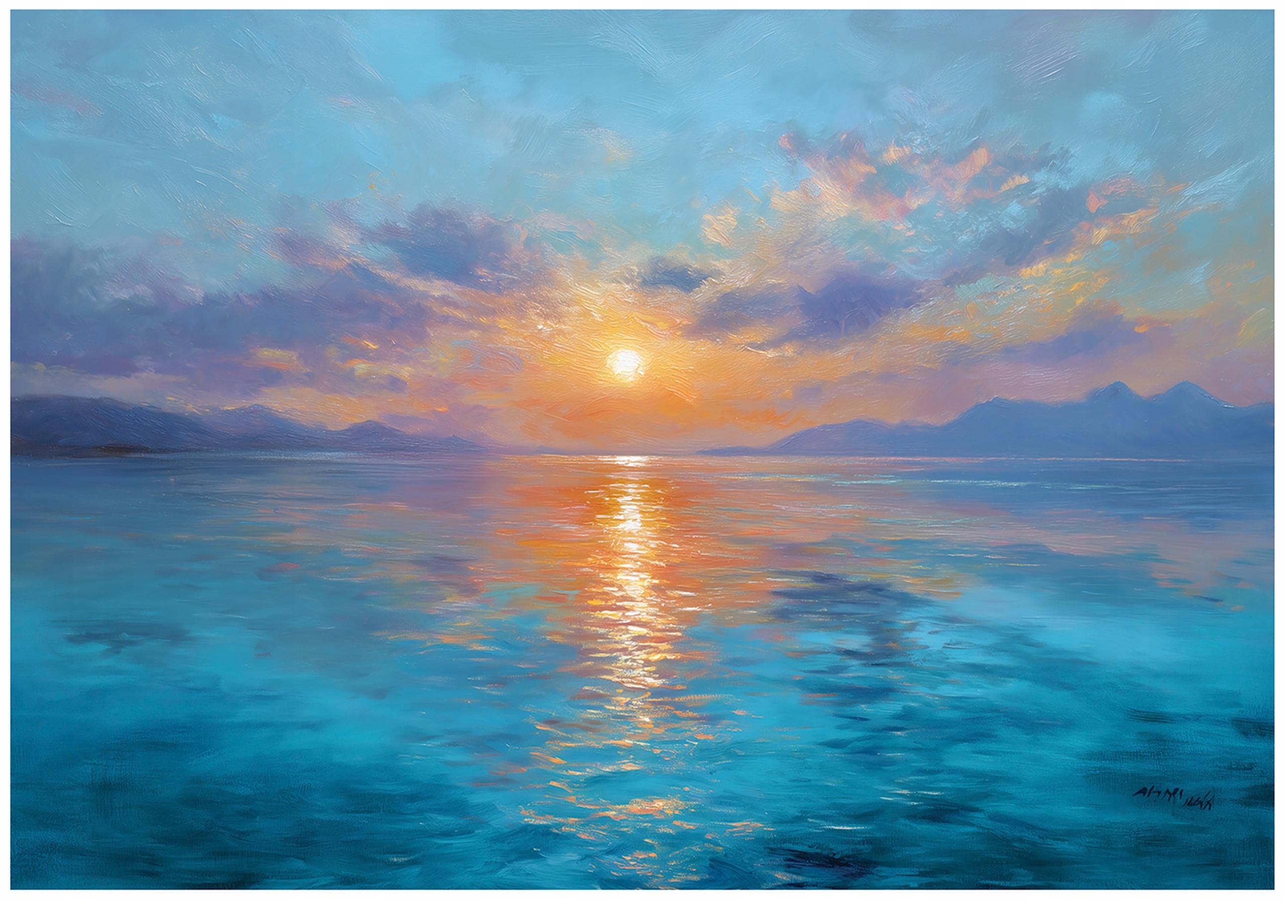 FOTOTAPETE Meer Sonne Blau 200x140 cm - Multicolor, Papier (200/140cm) - Wallarena