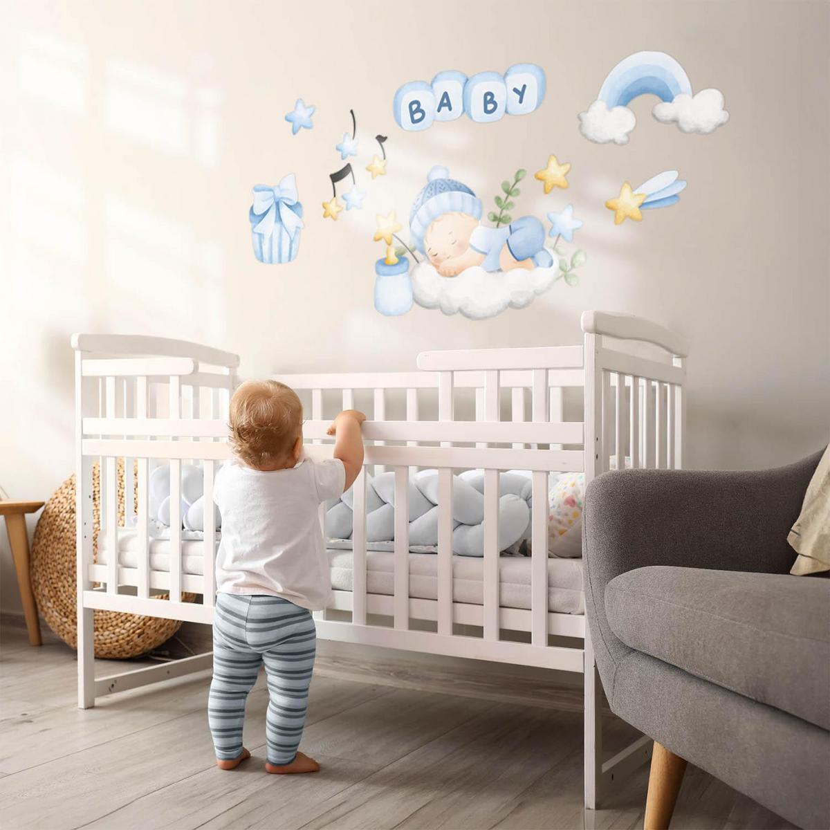 WANDAUFKLEBER 100x161cm - Kinderdekorationen für - Multicolor, Kunststoff (100/161/0.1cm) - Wallfluent