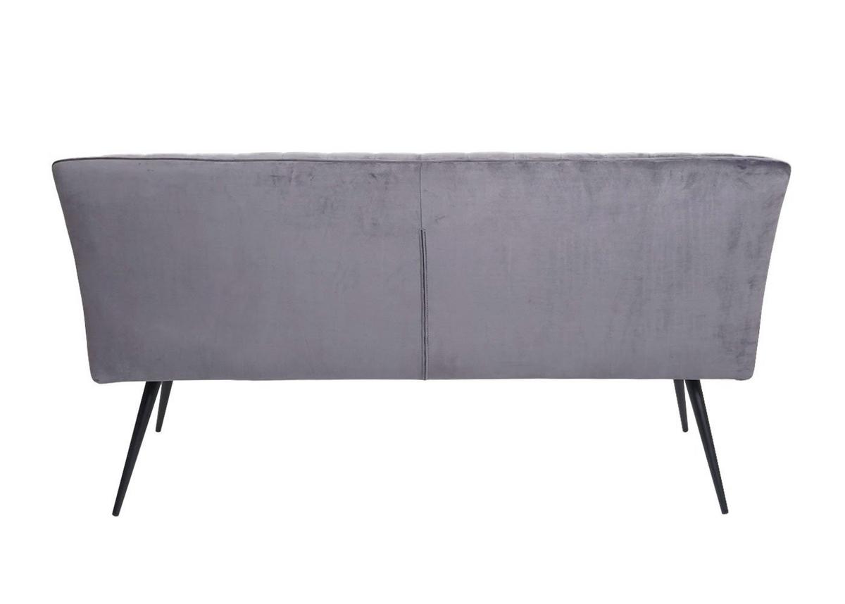 SITZBANK Grau - Dunkelgrau/Grau, Metall (160/90/60cm) - MCW