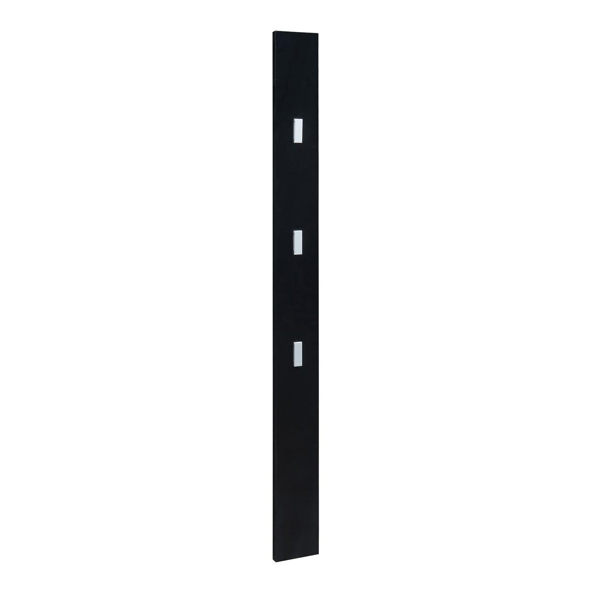 HAKENLEISTE Hansnes - Schwarz, Holzwerkstoff/Metall (15/165/3cm) - [en.casa]