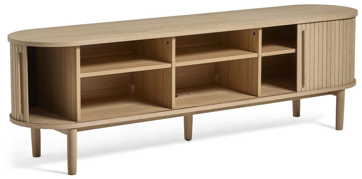 TV-LOWBOARD Meta 2-türig 180 cm - Hellbraun/Beige, Holz/Holzwerkstoff (180/55.6/40cm) - Selsey