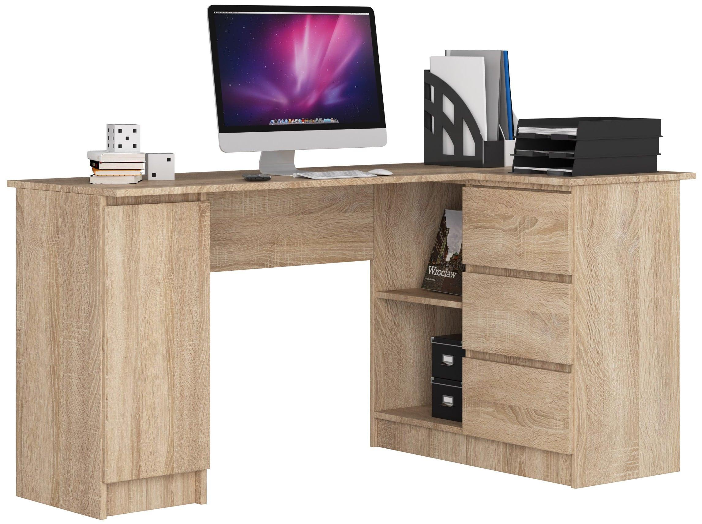 SCHREIBTISCH Eiche Sonoma 77/155/85 - Sonoma Eiche, Holzwerkstoff (80/92/77cm) - RAUMHIRSCH FURNITURE