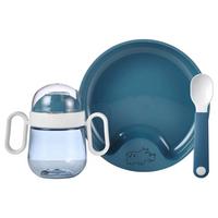 BABYGESCHIRR Mio deep blue 3er Set - Dunkelblau, Kunststoff (10.5/18/20cm) - Mepal