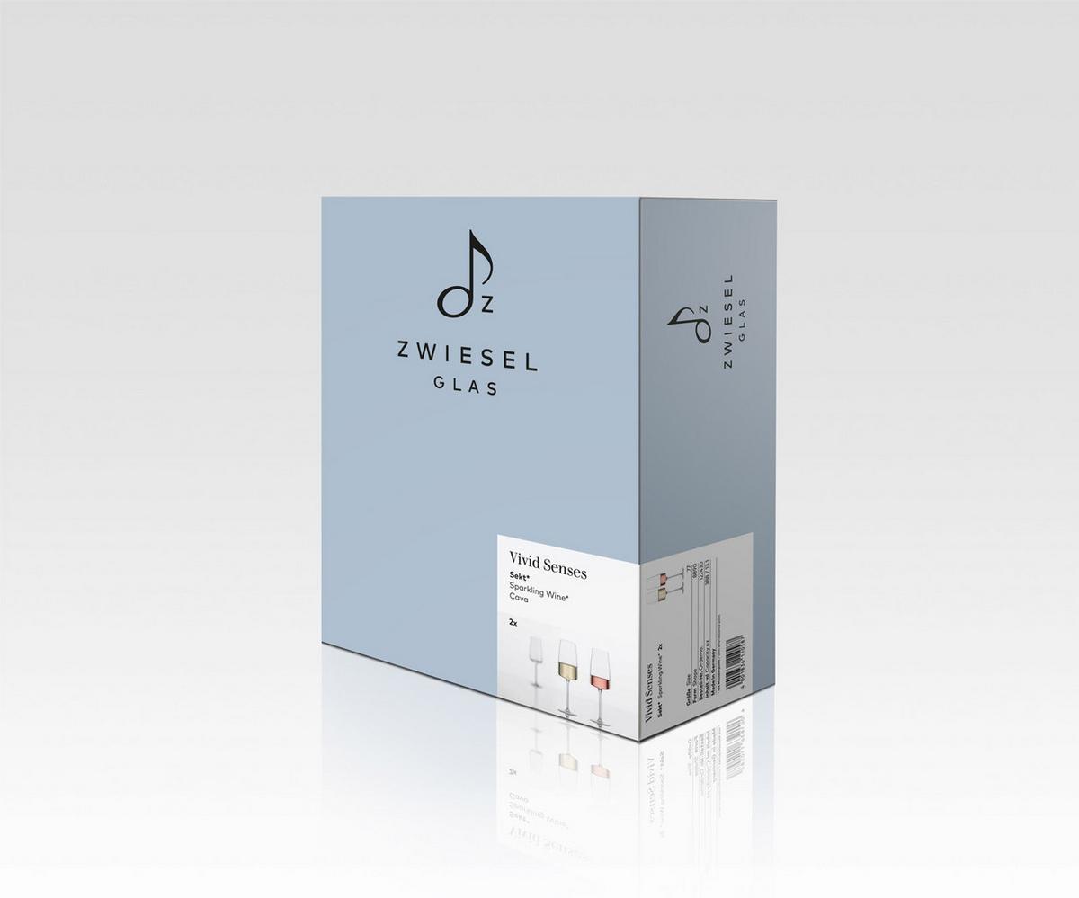 SEKTGLÄSER Vivid Senses transparent 388 ml 2er Set - Transparent, Glas (0.388L) - Zwiesel Glas