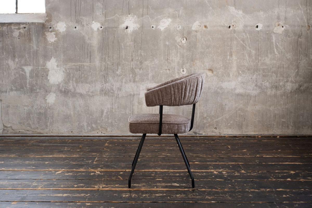 ESSZIMMERSTUHL RUNA Braun Webstoff (1er-Set) - Hellbraun/Braun, Kunststoff/Textil (60/82/59cm) - KAWOLA