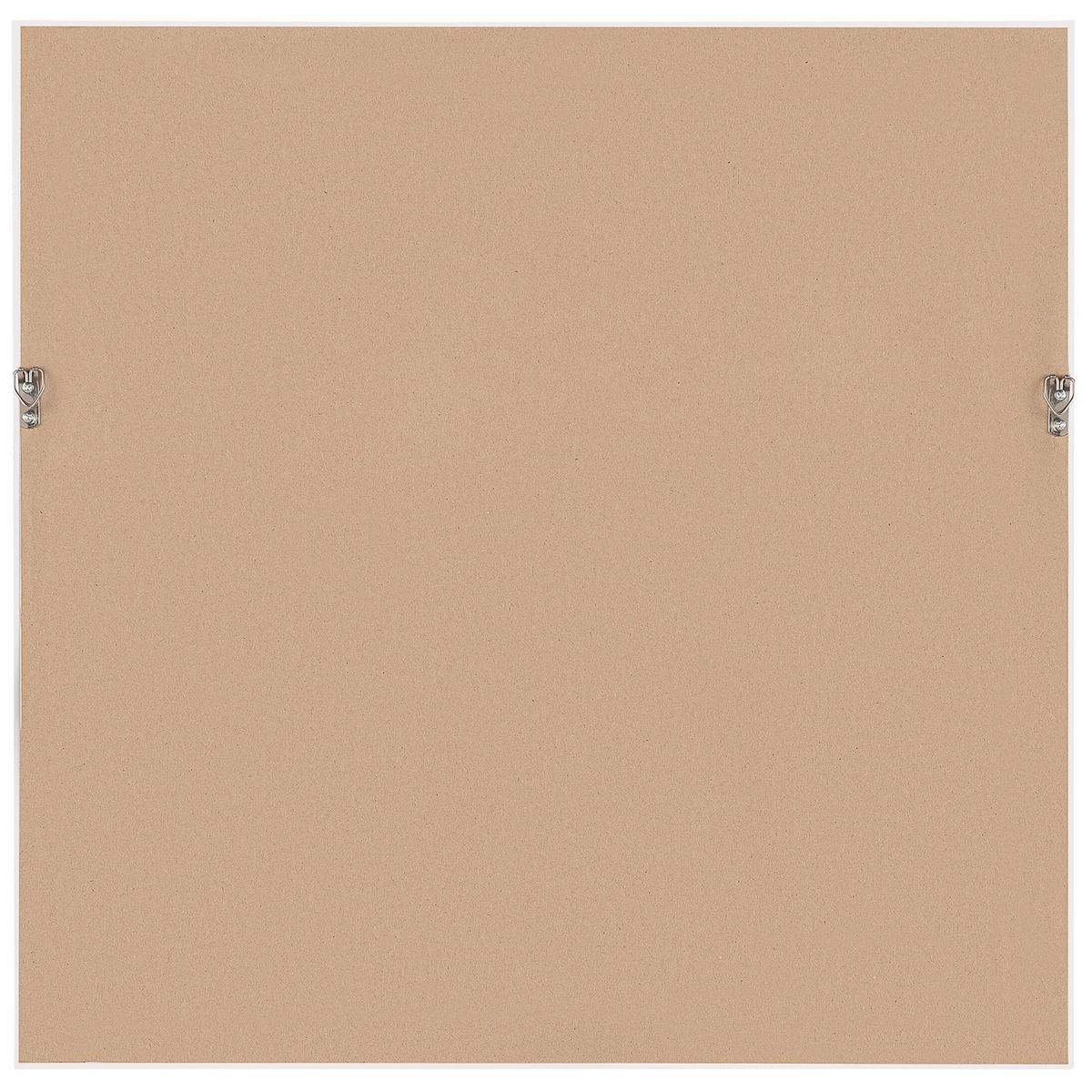 WANDSPIEGEL schwarz quadratisch 50/50 cm Brignoles - Schwarz, Kunststoff (50/50/4cm) - Beliani