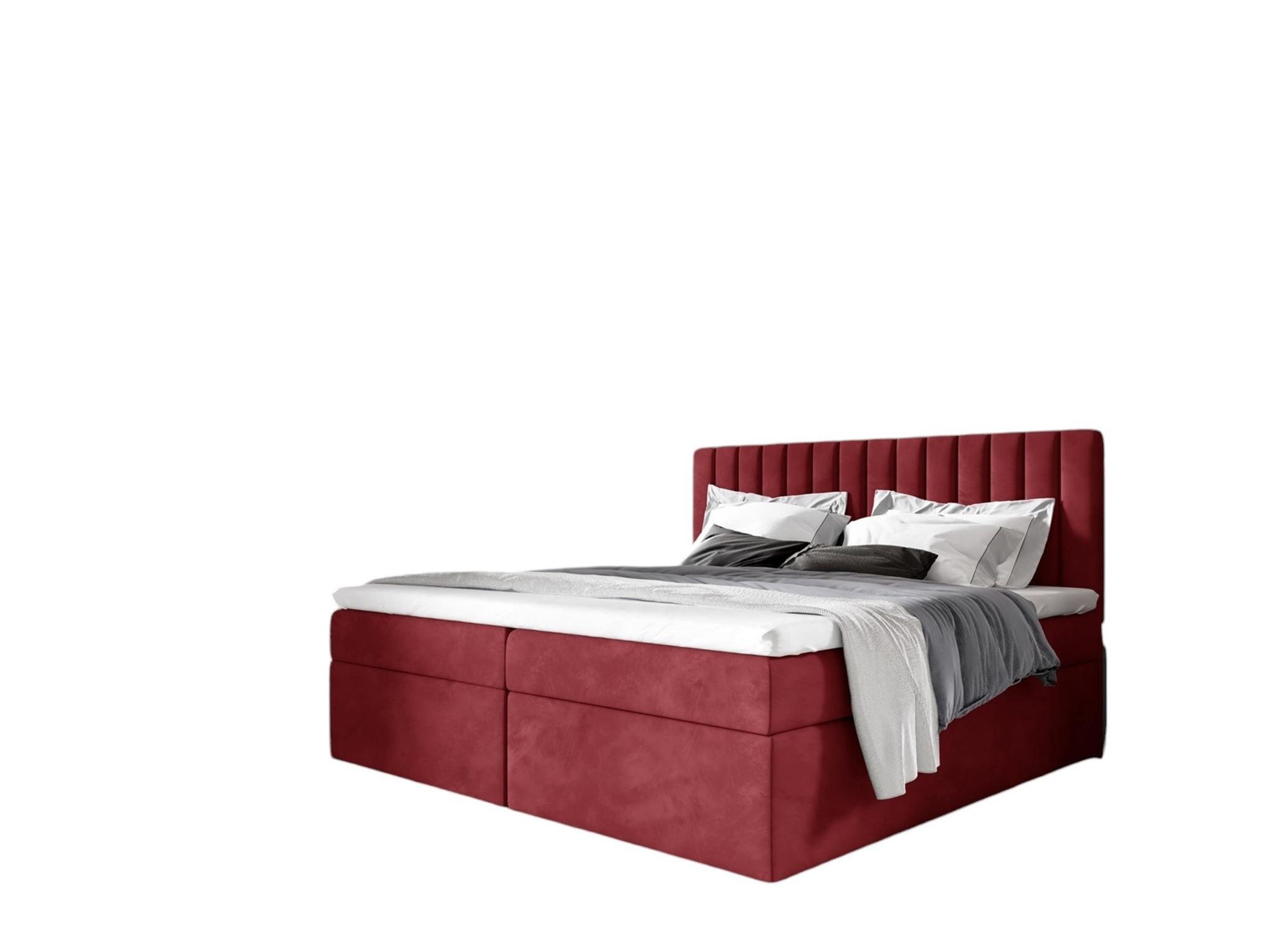 BOXBETT Linnea - Rot, Holzwerkstoff/Textil (160/200cm) - Fun Möbel
