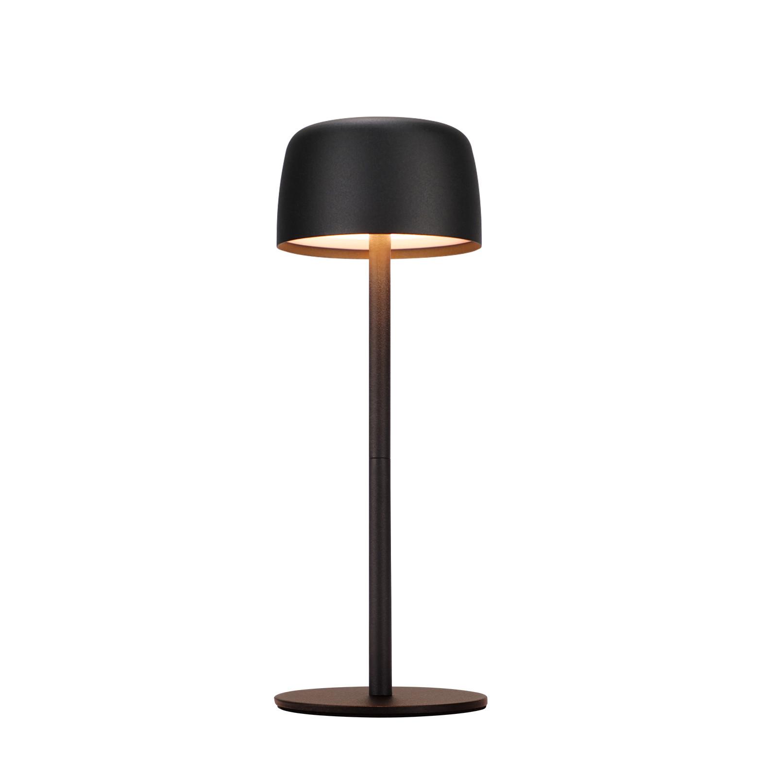 TISCHLAMPE Aquorinr 9/9/25 cm - Schwarz, Kunststoff/Metall (9/9/25cm) - ZMH