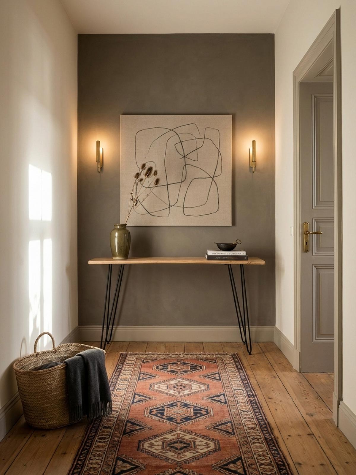 KONSOLENTISCH – Akazie Massivholz, 150x36x75 cm, mit Baumkante, Haarnadelbeine, Metallgestell - Schwarz/Akaziefarben, Holz/Metall (36/150/75cm) - KADIMA DESIGN