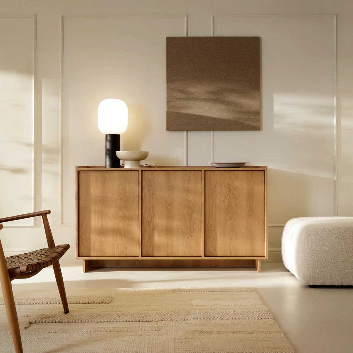 SIDEBOARD Yasumi 147 cm - Eichefarben, Holzwerkstoff (147/82/39cm) - Selsey