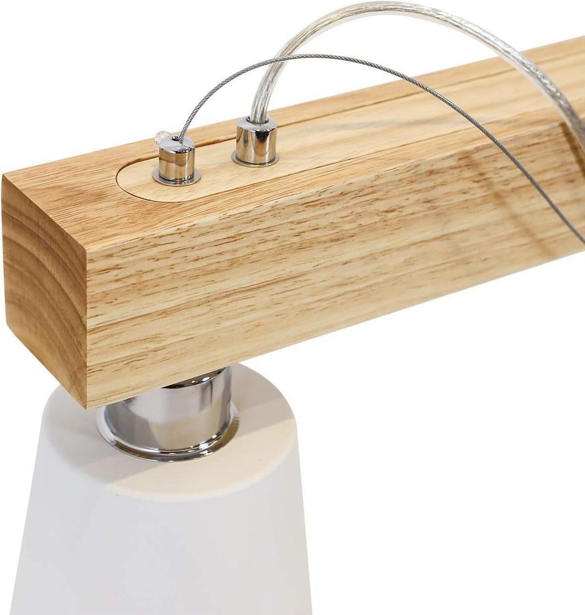 PENDELLEUCHTE Formel 3-flammig 70/14/23 cm - Weiß, Holzwerkstoff (70/14/23cm) - Nettlife