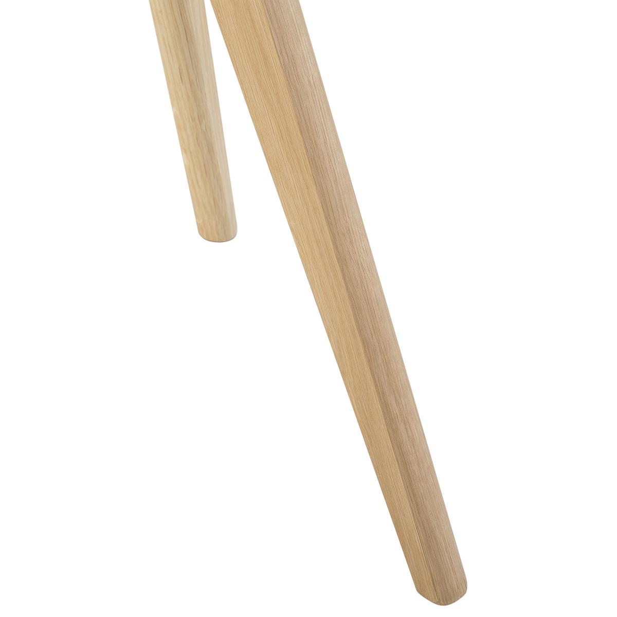 COUCHTISCH 2er-Set Rund Transparent, Hell Holz Missouri - Transparent, Glas (50/50/45cm) - Beliani
