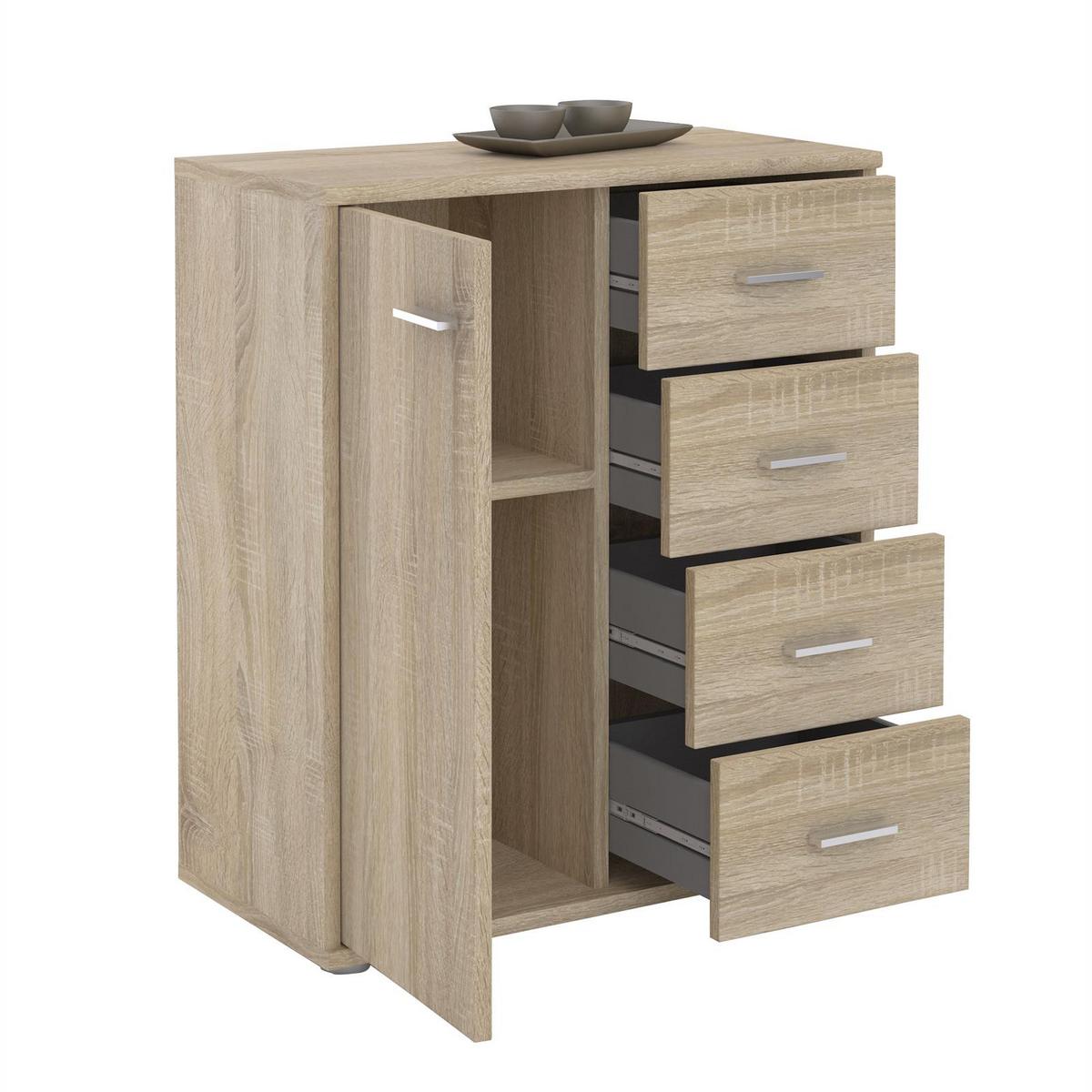 KOMMODE TIRANO Sonoma Eiche - Sonoma Eiche, Holzwerkstoff (60/70/30cm) - CARO-Möbel
