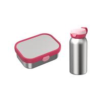 EDELSTAHL-LUNCHSET Campus Cool Pink 2-tlg. - Pink, Kunststoff/Metall (2/2/2cm) - Mepal
