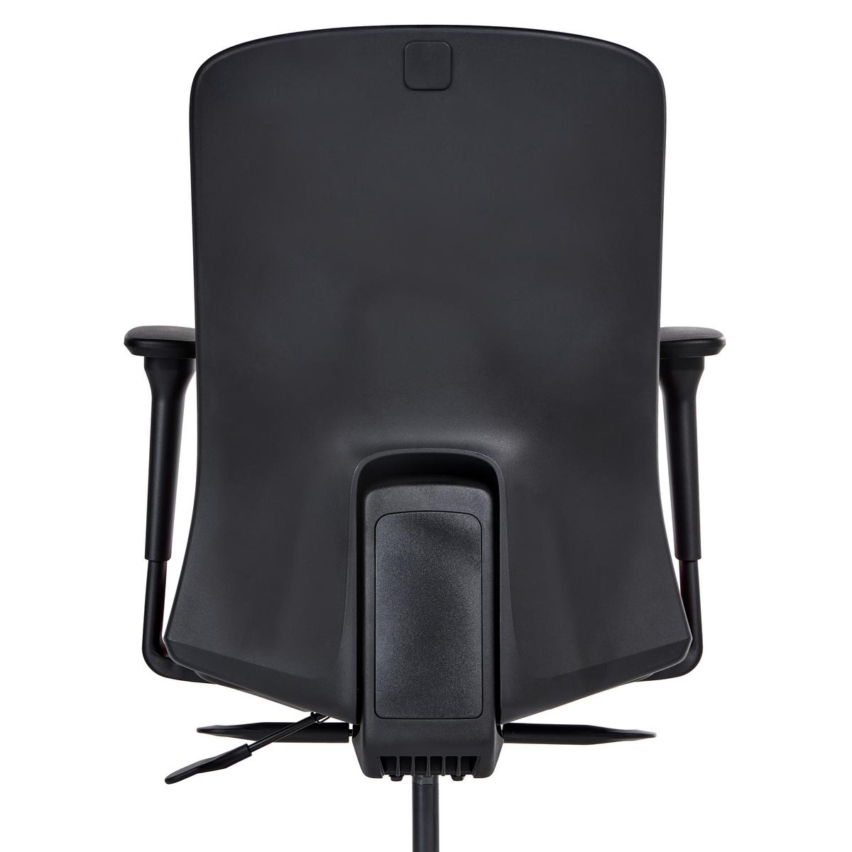 BÜROSTUHL Stoff Dunkelrot Kamilon - Rot/Schwarz, Textil (60/98/65cm) - Beliani
