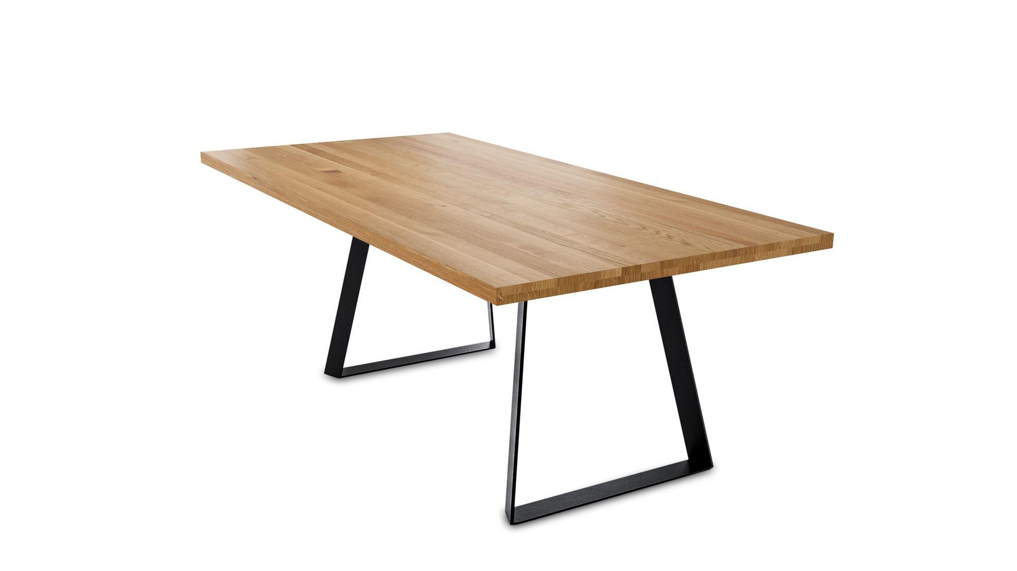 MASSIVHOLZTISCH Daisey 2 160x77x90 Esszimmertisch Wildeiche geölt - Wildeiche, Holz (160/77/90cm) - 58aufmkessel