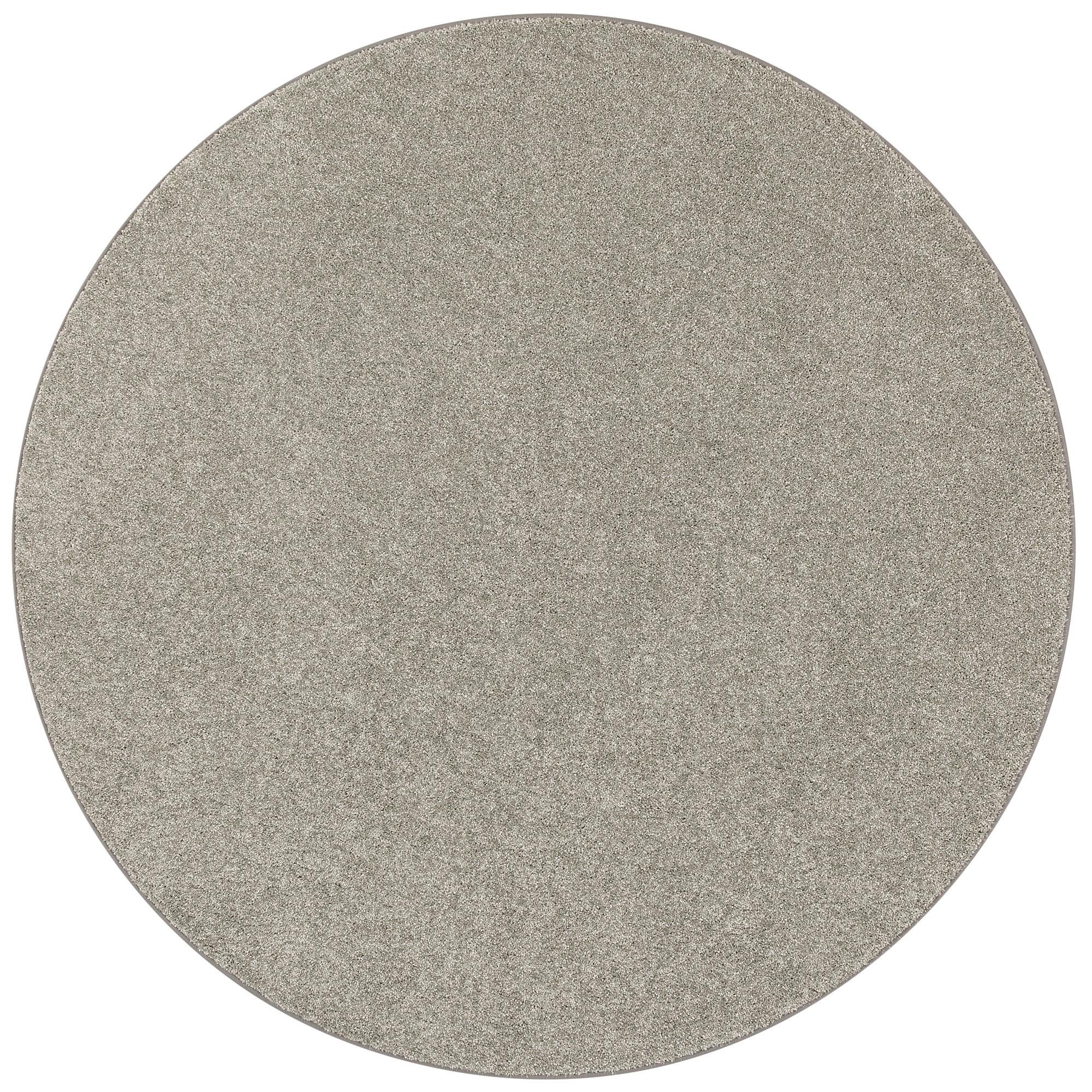 LUXUS VELOURS TEPPICH LAGUNA SOFT RUND - Graphitfarben, Textil (133/133cm) - Snapstyle