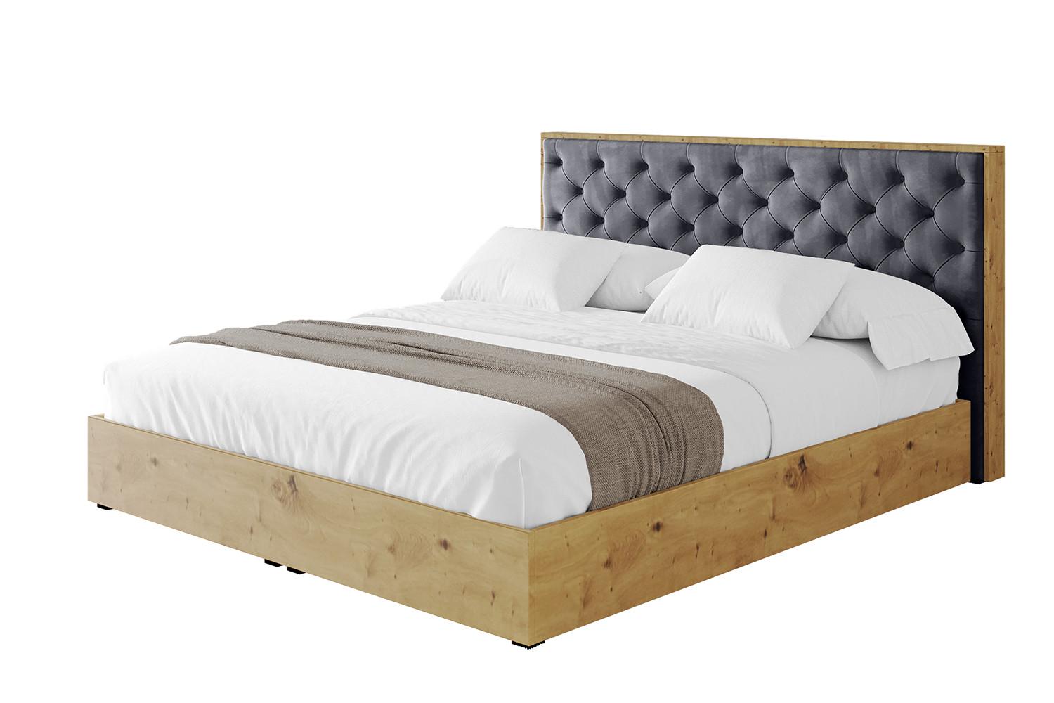 POLSTERBETT mit Bettkasten und Lattenrost, Bett mit Matratze H3/H4 - ENZO3 180x200 Dunkelgrau - Dunkelgrau, Holzwerkstoff/Textil (180/200cm) - ALTDECOR