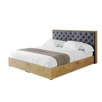 POLSTERBETT mit Bettkasten und Lattenrost, Bett mit Matratze H3/H4 - ENZO3 180x200 Dunkelgrau - Dunkelgrau, Holzwerkstoff/Textil (180/200cm) - ALTDECOR