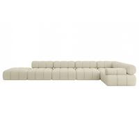 ECKSOFA modulares Sofa Felto-L3 - 475x190x70 cm Beige Bouclé - Beige, Holzwerkstoff/Textil (475/190cm) - ALTDECOR