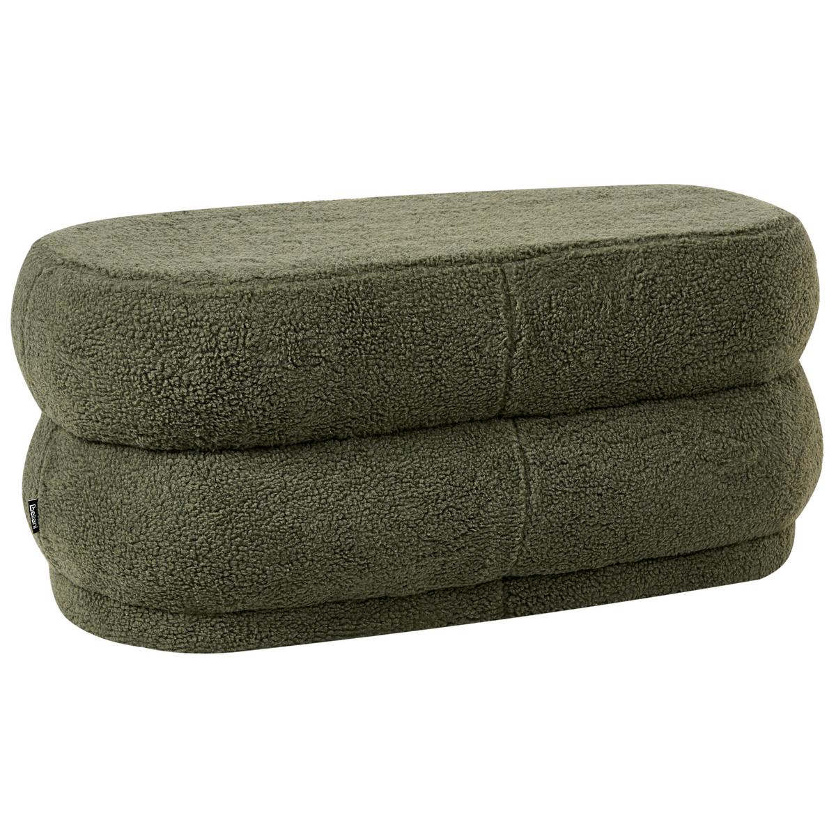 POLSTERBANK Bouclé Grün Ellendale - Grün, Textil (90/40/40cm) - Beliani