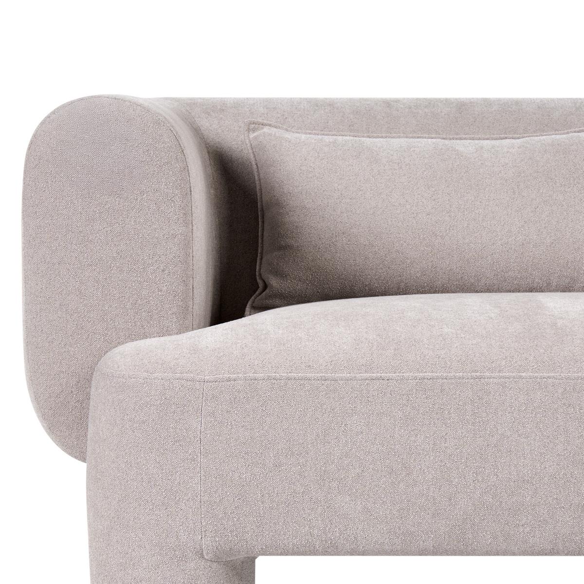 3-SITZER-SOFA Stoff Beige Hogbo - Beige, Textil (180/73/93cm) - Beliani