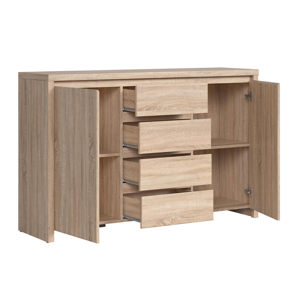 SIDEBOARD Soren Holz - Braun, Holzwerkstoff (143.5/92/40.5cm) - Petits-meubles