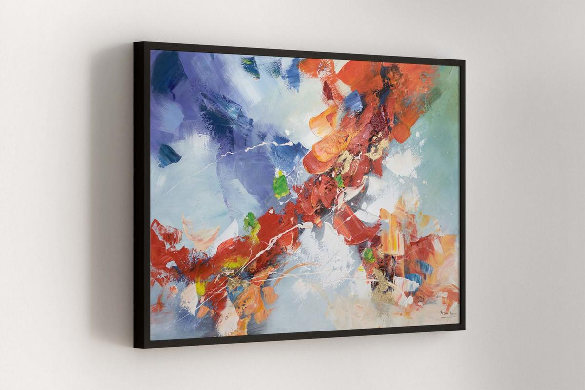 ACRYLBILD HANDGEMALT 120/80 cm - Multicolor, Holz/Textil (120/80cm) - KUNSTLOFT