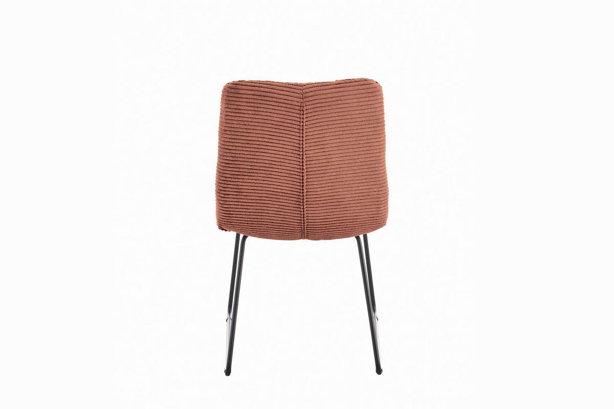 ESSZIMMERSTUHL NEW CHARME Braun Cord (1er-Set) - Braun, Textil (52/87/66cm) - KAWOLA