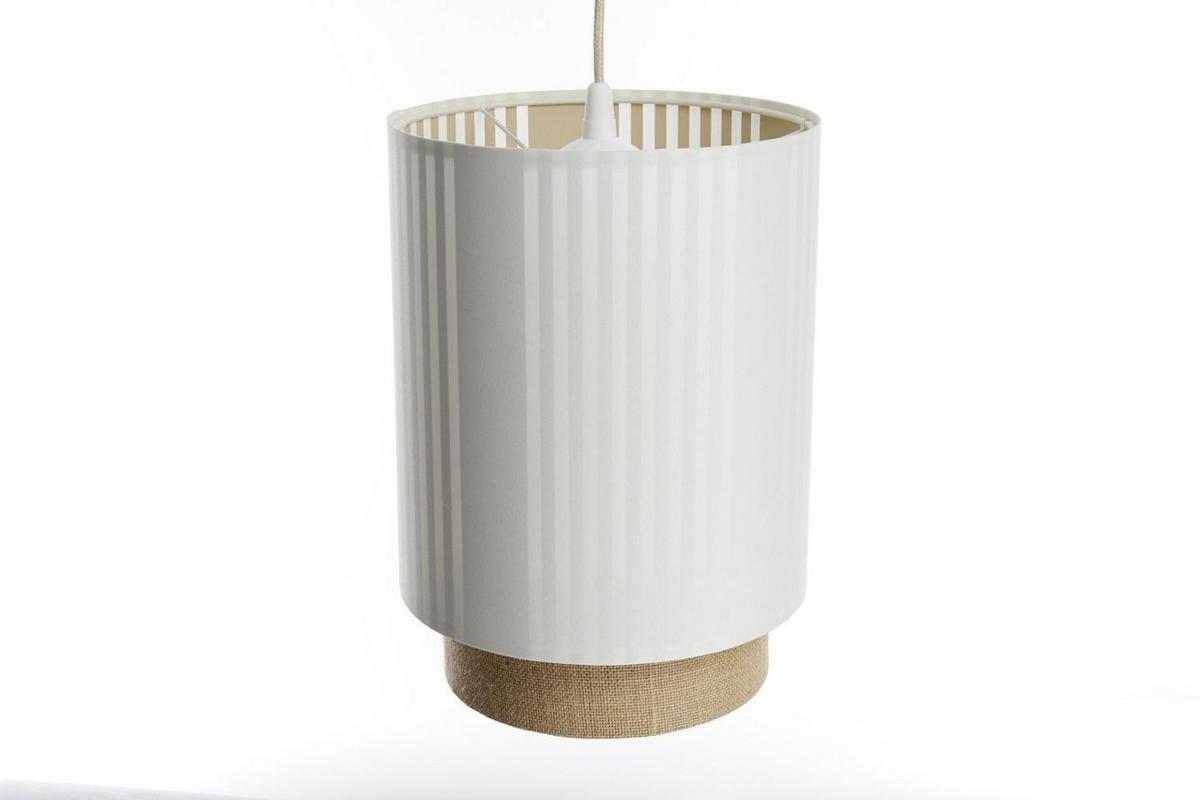 HÄNGELEUCHTE Weiß 25/105 cm - Braun, Kunststoff (30/0.4/105cm) - ONZENO
