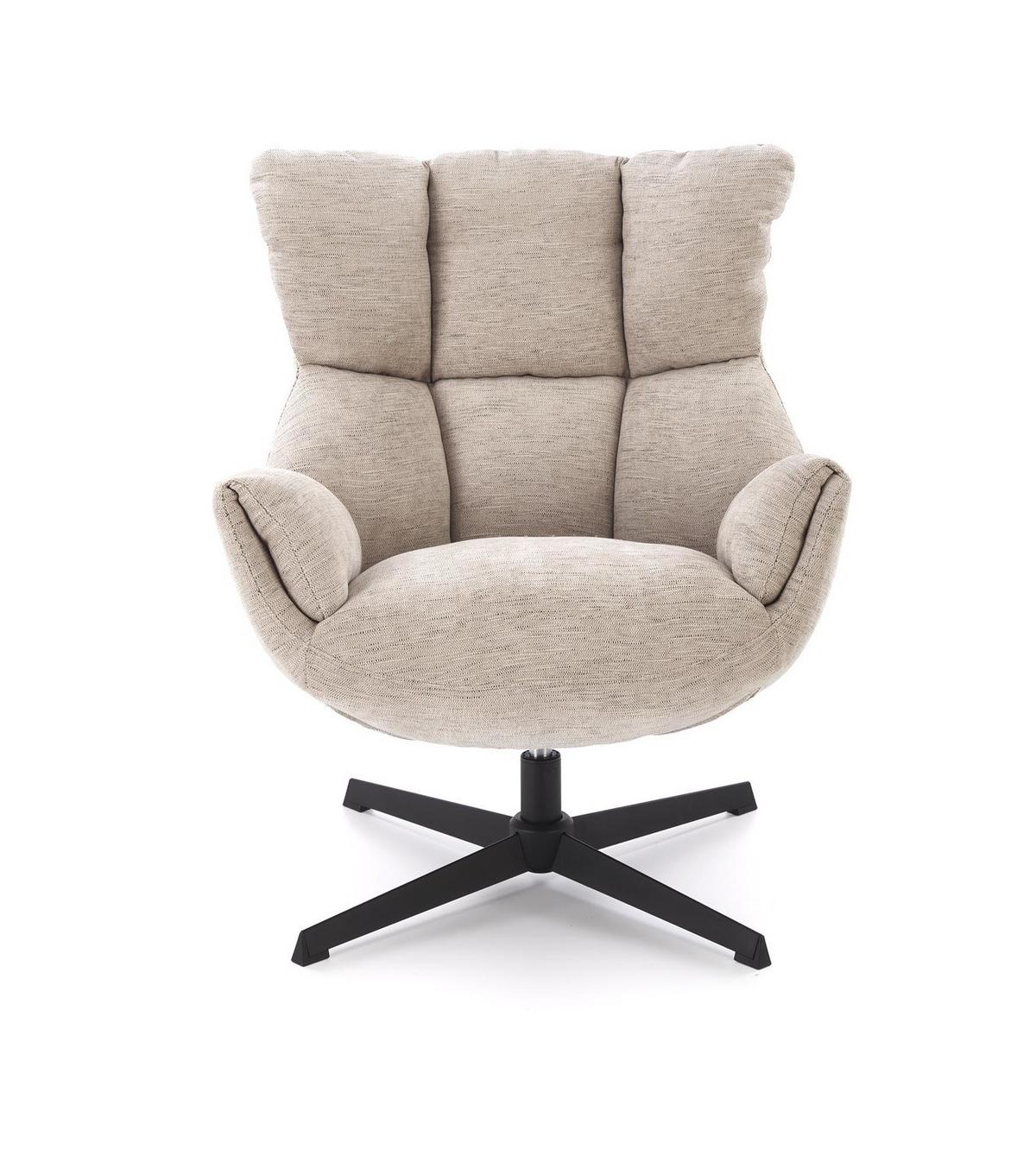 DREHSESSEL mit Polsterung COZY 360° - Beige, Textil (72/87/79cm) - Lookway