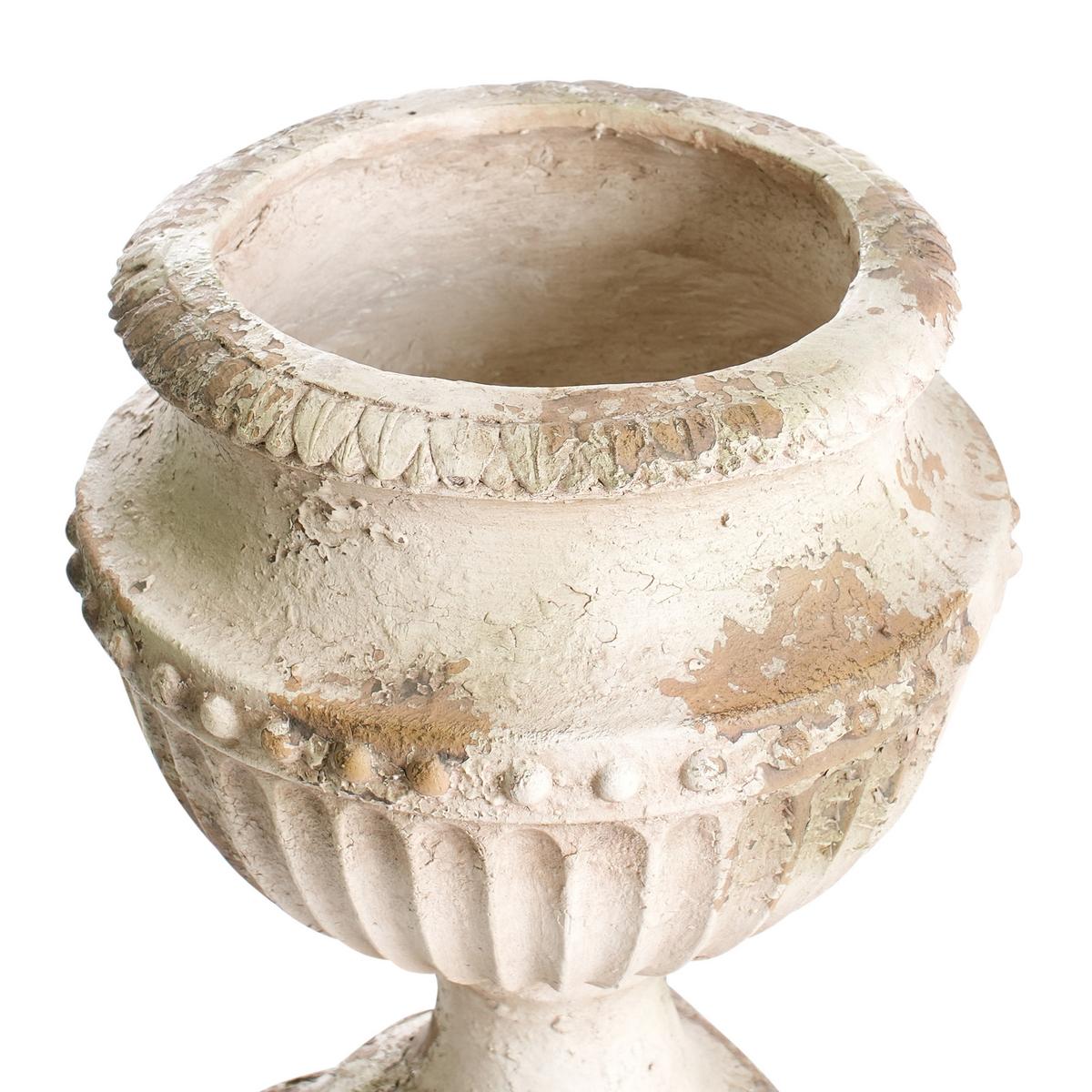 BLUMENKÜBEL Beige Deskati - Beige, Naturmaterialen (42cm) - Beliani