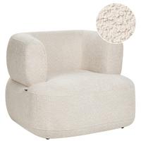 SESSEL Chenillegewebe Hellbeige Lohja - Beige, Textil (92/73/88cm) - Beliani
