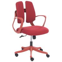 BÜROSTUHL Rot Orivo - Rot, Textil (63/94/70cm) - Beliani