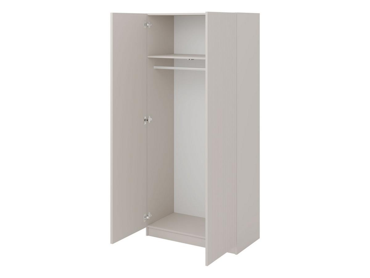 KLEIDERSCHRANK Como 2D - Schwarz/Eiche Artisan, Holzwerkstoff/Metall (103/220/55cm) - MIRJAN24