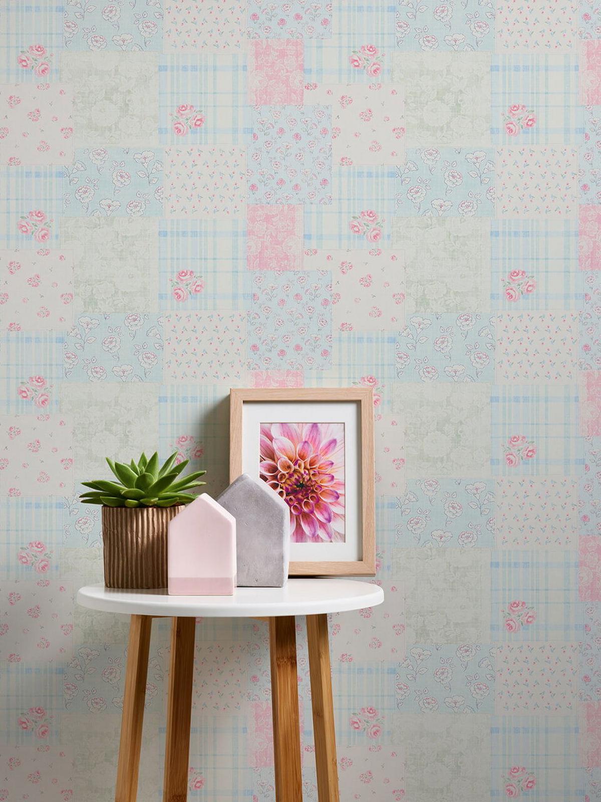 VLIESTAPETE Blau 53/1005 cm - Pink, Kunststoff/Textil (53/1cm) - KUNSTLOFT