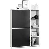 HIGHBOARD Cuba Türen in Schwarz matt - Schwarz, Holzwerkstoff (79/105.5/35.5cm) - Vladon