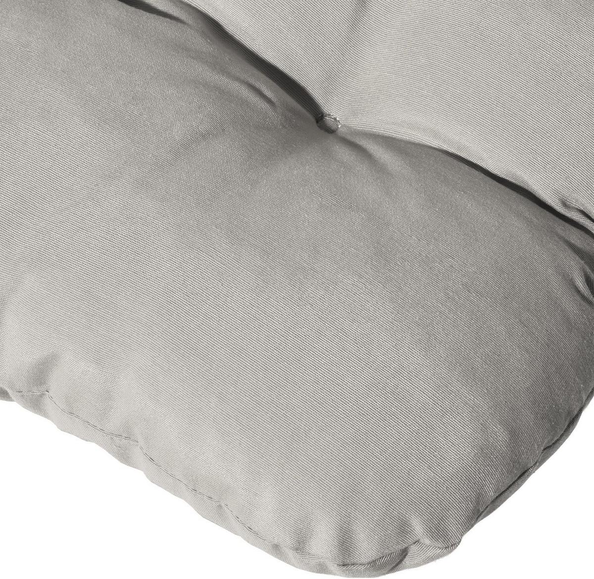 NIEDERLEHNERAUFLAGE Flair NL 100/50/8cm Hellgrau (6tlg) - Hellgrau, Textil (50/8/100cm) - Beautissu 