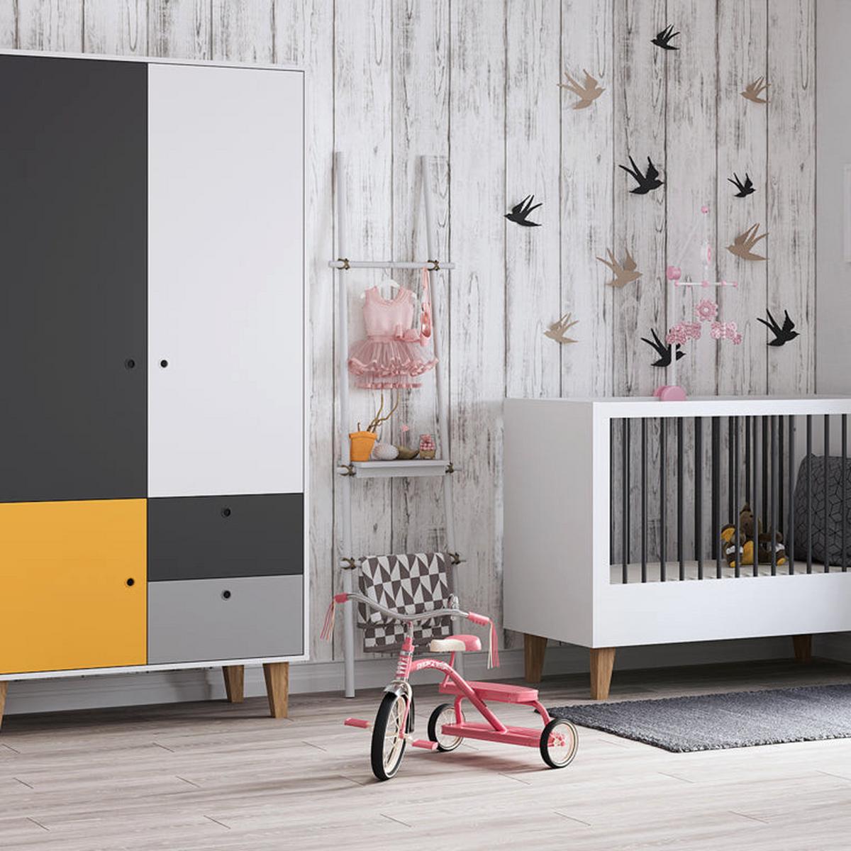 SCHRANK gelb - Gelb, Holzwerkstoff (103.5/201.5/55cm) - Petits-meubles