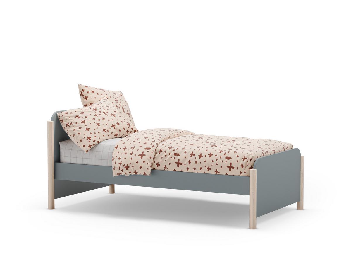 BETT Enola Grün 199/107.2/70 cm - Grün, Holz (190/90cm) - Calicosy