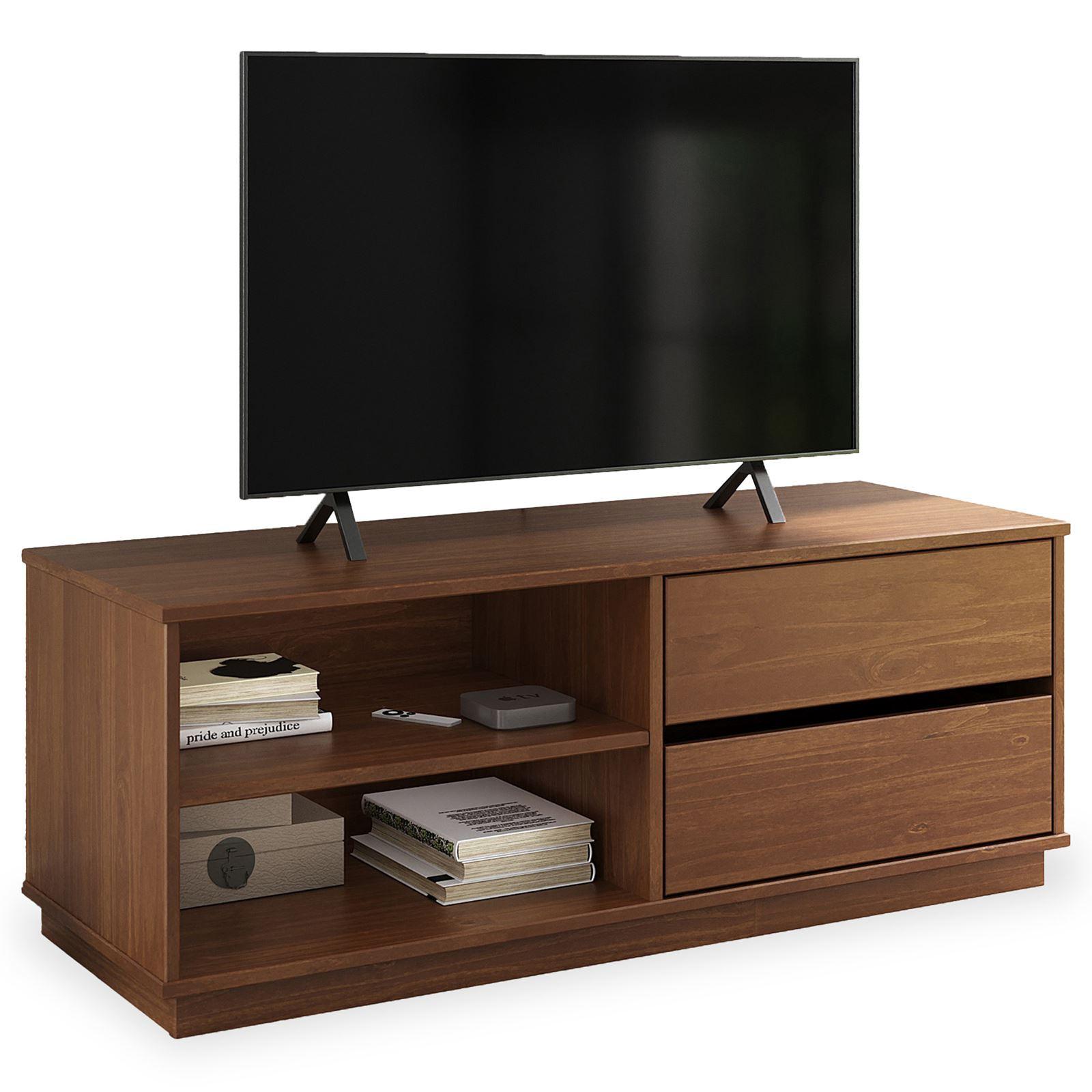 LOWBOARD MAITE - Kastanienfarben, Holz (110/42/40cm) - IDIMEX