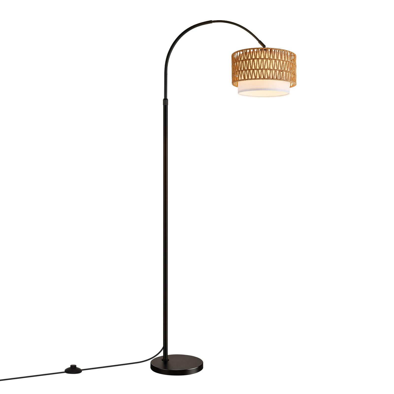 STEHLAMPE Dalyn 32/19/180 cm - Schwarz, Metall (32/19/180cm) - ZMH