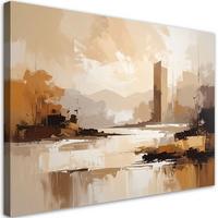 LEINWANDBILD Landschaften 60x40cm - Beige, Textil (60/40cm) - Feeby