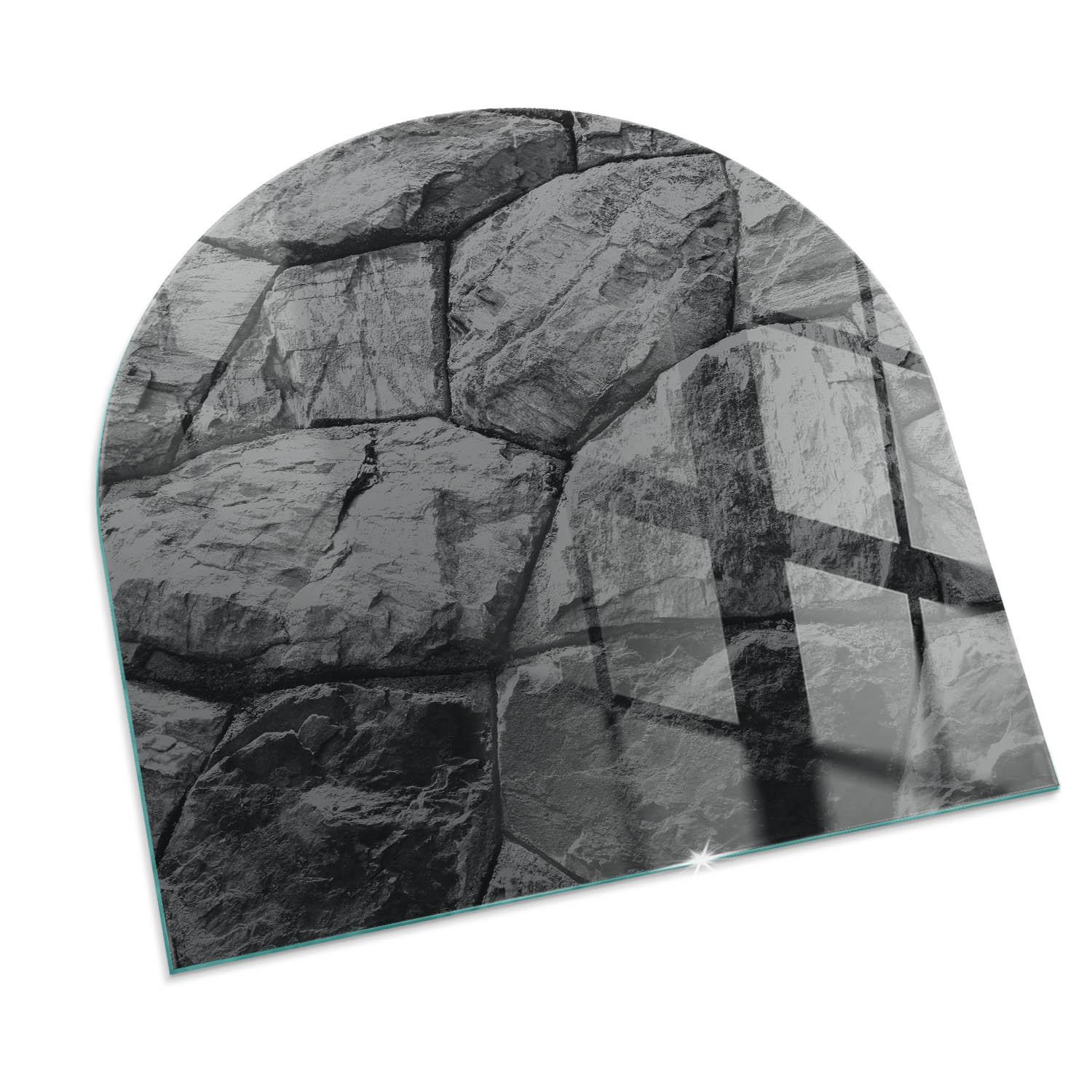 GLASPLATTE für Kamin 100x100 cm - Grau, Glas (100/100/0.4cm) - TULUP