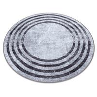 TEPPICH Miro 100 cm - Grau, Textil (100/100cm) - rugsX
