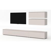 WOHNWAND Loriano V Beige Kaschmir 300/104,5/32 cm – Hängend und Stehend - Beige, Holzwerkstoff/Kunststoff (300/104.5/32cm) - AX Living