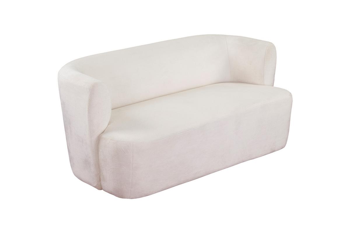 BETTSOFA MOCHI Beige Plüsch-Stoff - Beige, Textil (76/68/146cm) - MASSENO