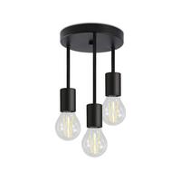 DECKENLEUCHTE Sabrina 18/18/29 cm - Schwarz, Metall (18/18/29cm) - Nettlife